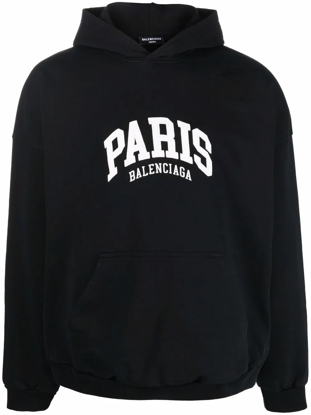 Paris logo embroidered hoodie