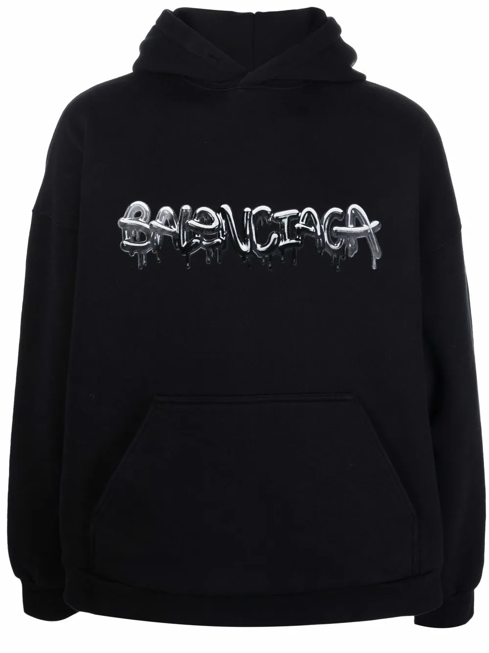 Balenciaga Slime logo-print Fleece Hoodie - Farfetch