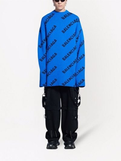 balenciaga blue jumper