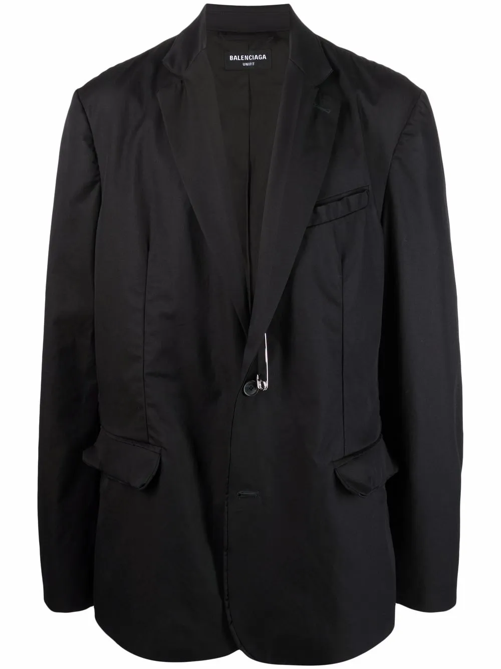 Balenciaga veste oversize à coutures apparentes - Noir Top Merken Winkel