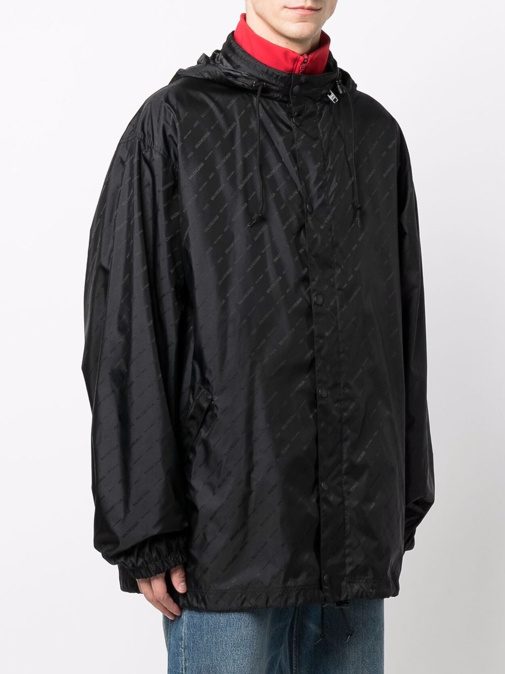 фото Balenciaga непромокаемая куртка с логотипом