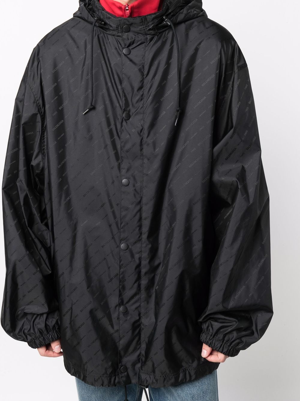 фото Balenciaga непромокаемая куртка с логотипом