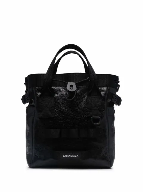 Balenciaga small Army logo-embroidered tote bag