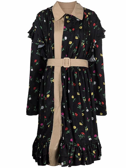 Balenciaga reversible belted trench coat