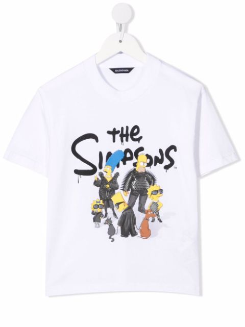 Balenciaga Kids t-shirt à imprimé The Simpsons