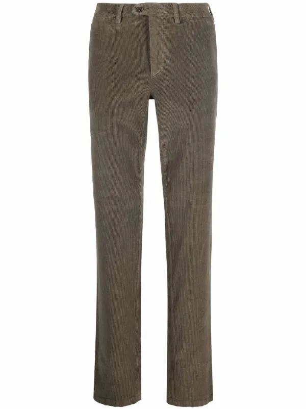 Canali corduroy straight-leg trousers 