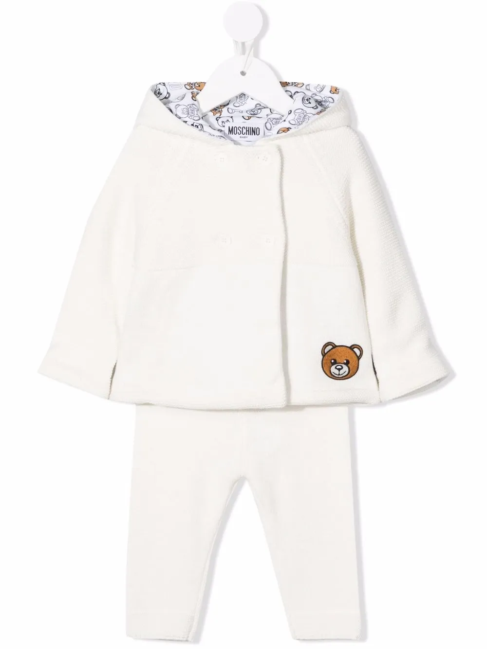 фото Moschino kids спортивный костюм с вышивкой teddy bear