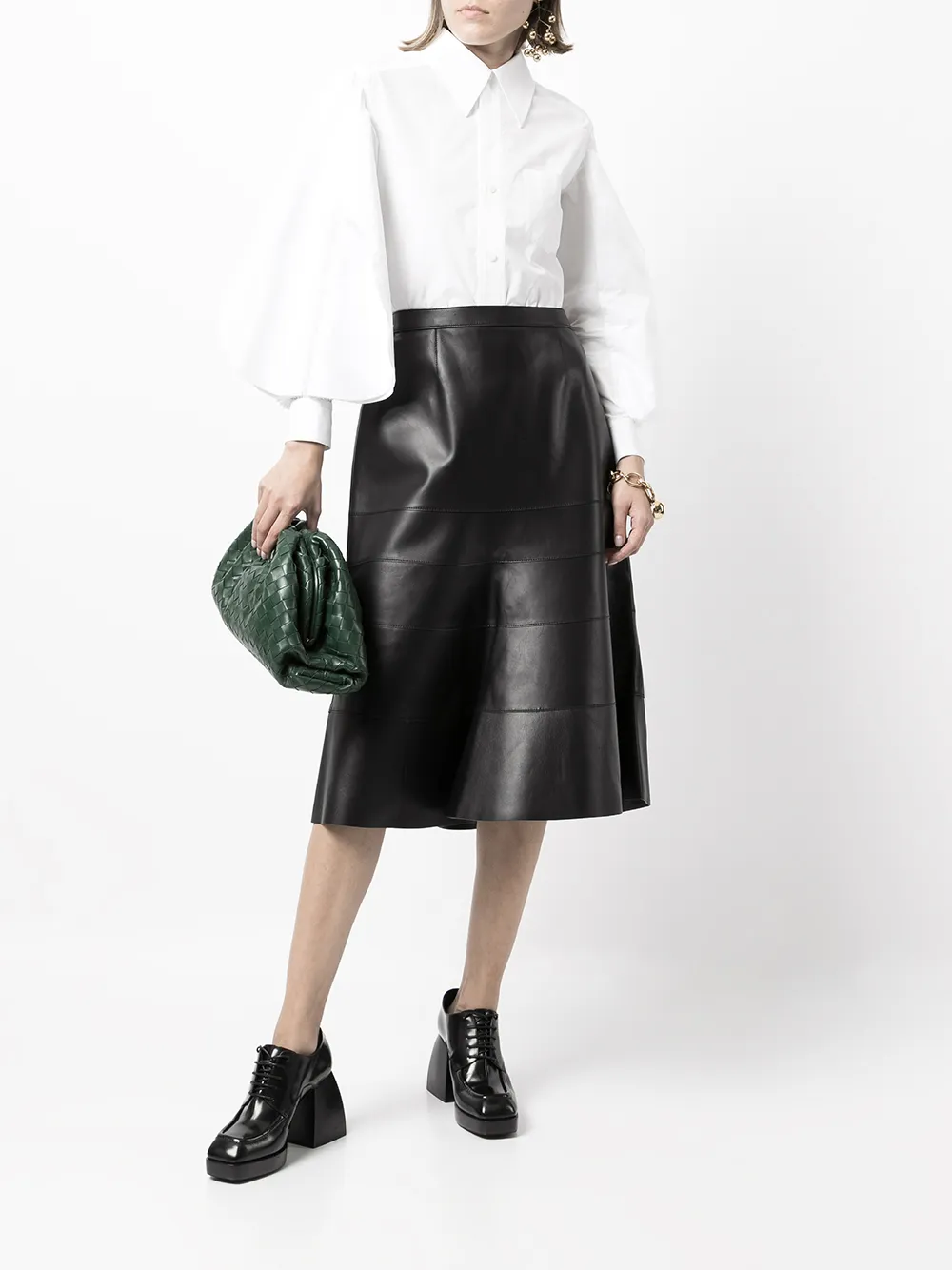 LOEWE High waist midi-rok Zwart