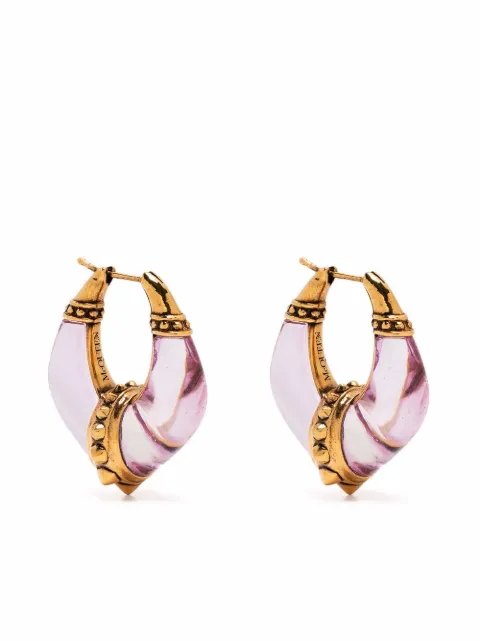Alexander McQueen sculpted hoop earrings