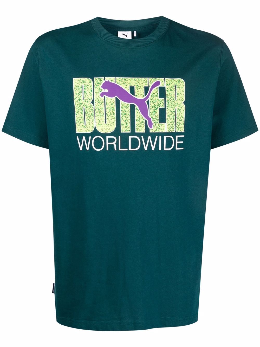 PUMA Butter Worldwide logo print T shirt Farfetch