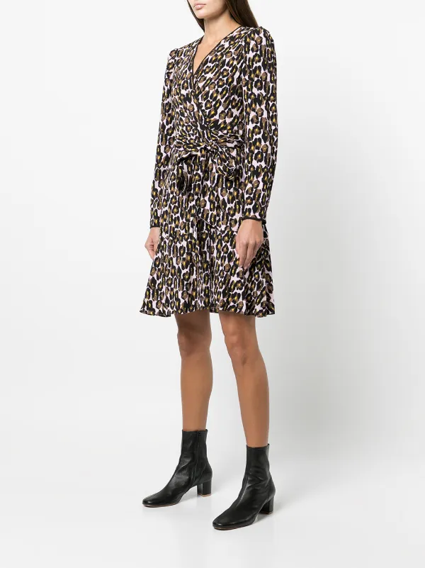 dvf leopard dress