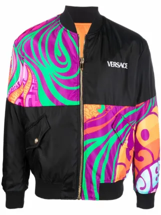 Versace Veste Bomber Medusa Music Design R versible Farfetch