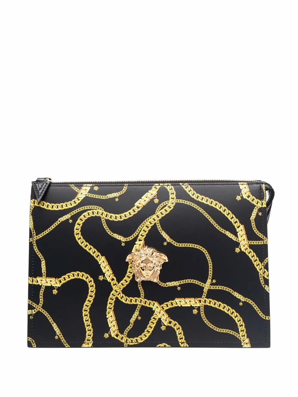 

Versace bolsa de mano con placa cabeza de Medusa - Negro