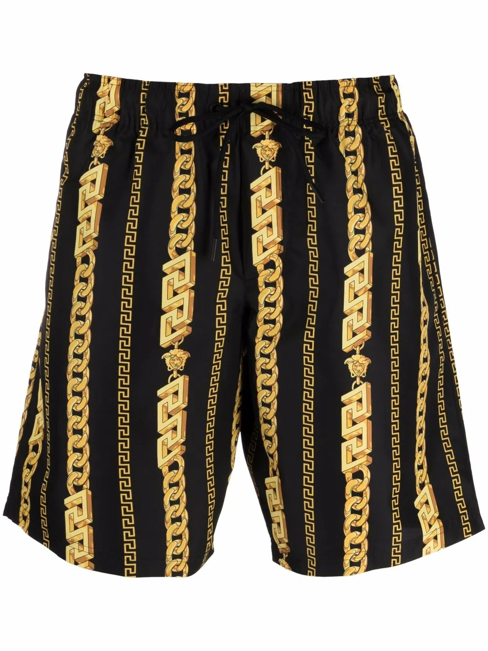 

Versace traje de baño con estampado Greca - Negro