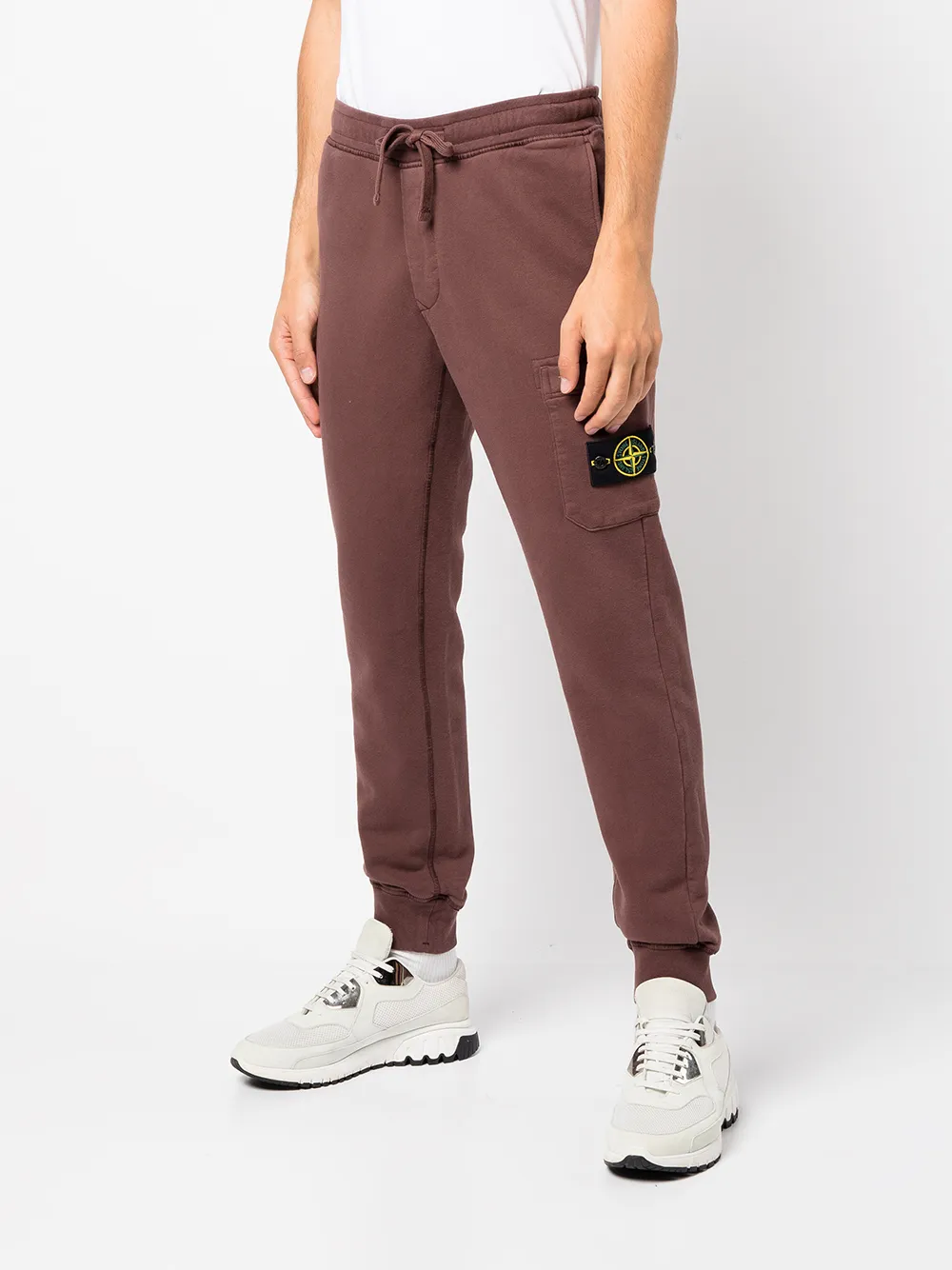 фото Stone island спортивные брюки с нашивкой compass