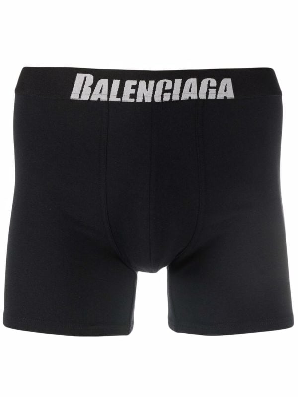 Balenciaga Logo Embroidered Boxers - Farfetch