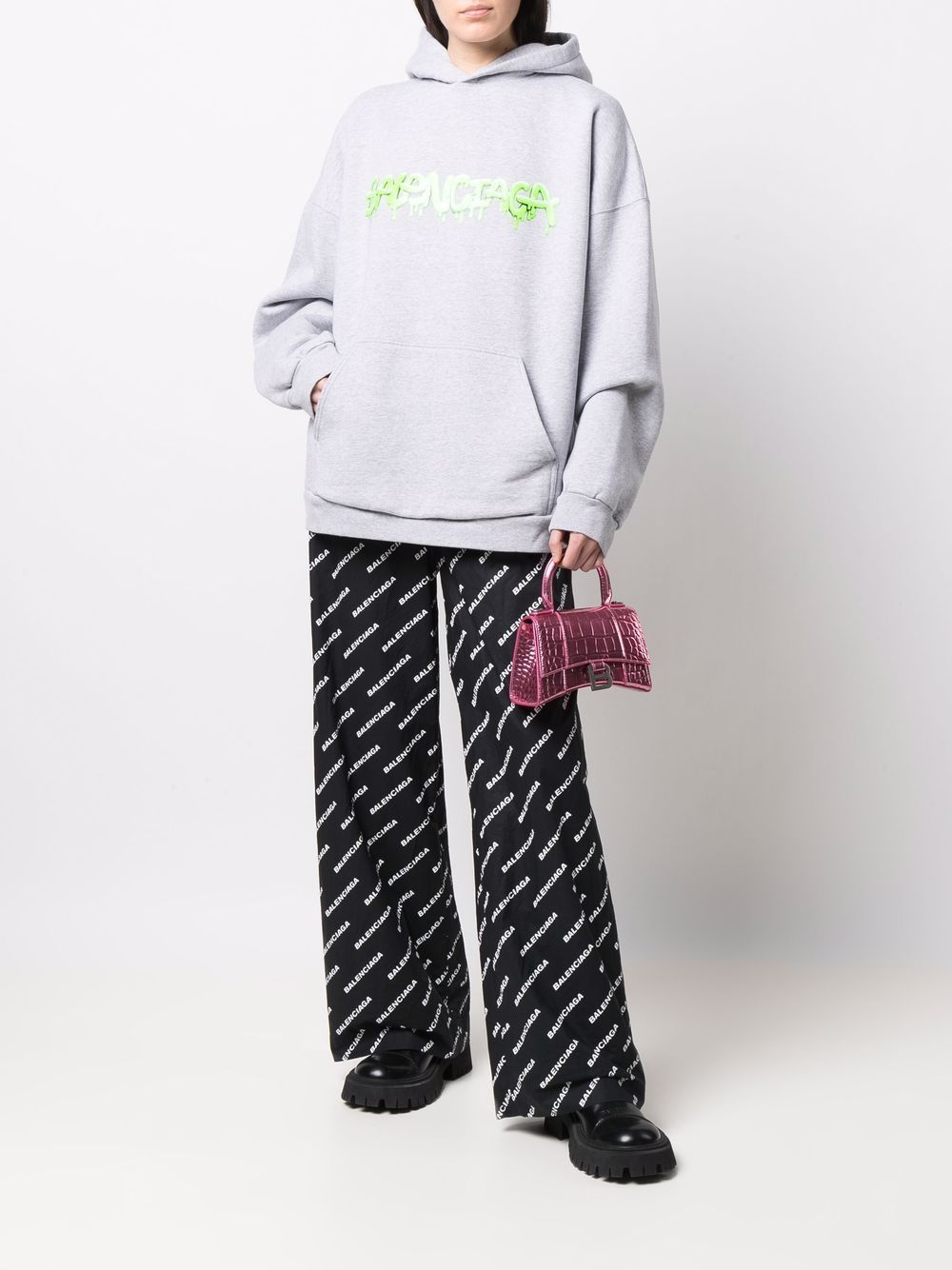фото Balenciaga пижамные брюки с логотипом