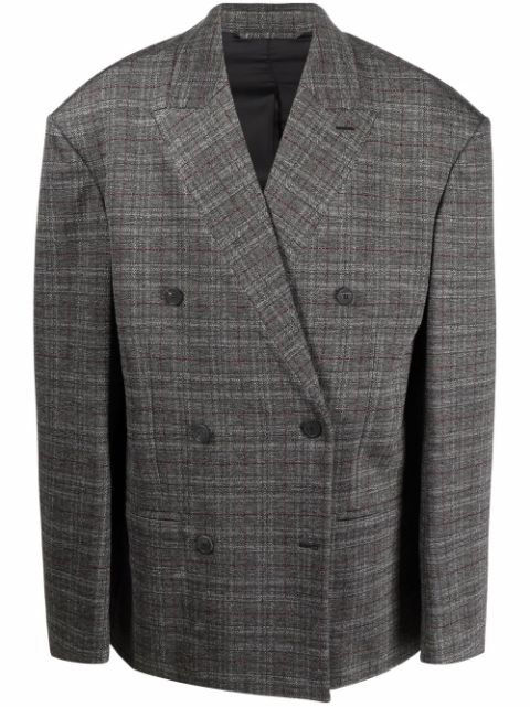 Balenciaga Engineered oversize check blazer Men