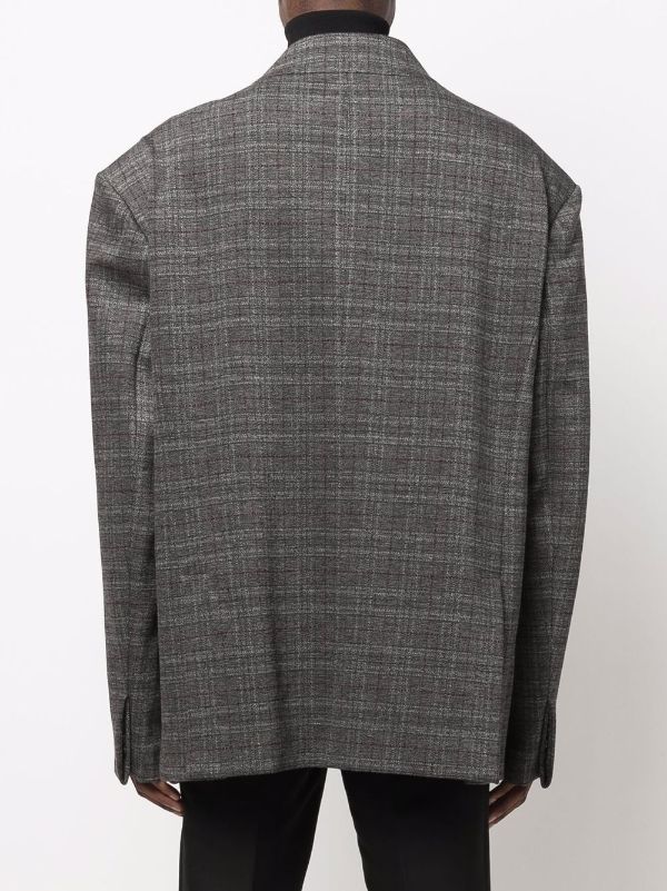 Balenciaga Engineered Oversize Check Blazer - Farfetch