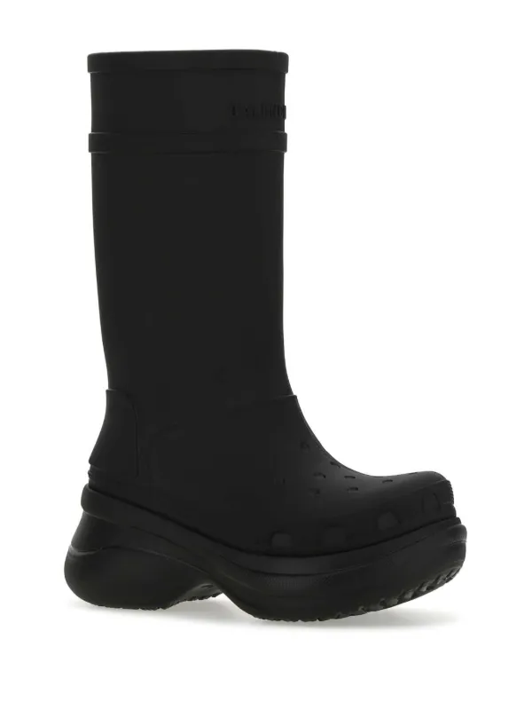 Balenciaga x Crocs Rain Boots Black FARFETCH TR