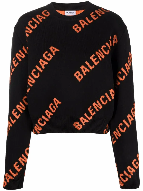 orange cropped jumper