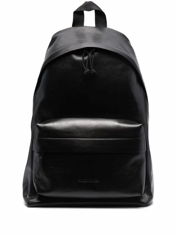 oversized leather backpack