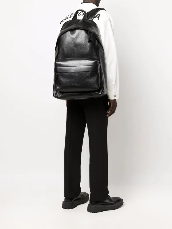 oversized leather backpack