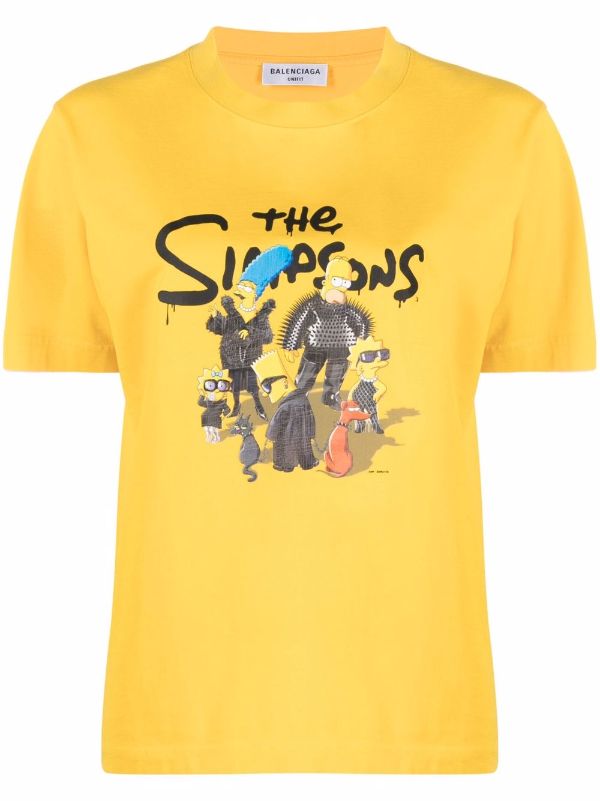 BALENCIAGA  The Simpsons Oversized Printed CottonBlend Jersey TShirt for  Men  MR PORTER
