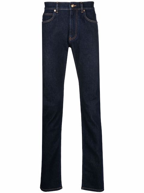 Versace Halbhohe Slim-Fit-Jeans