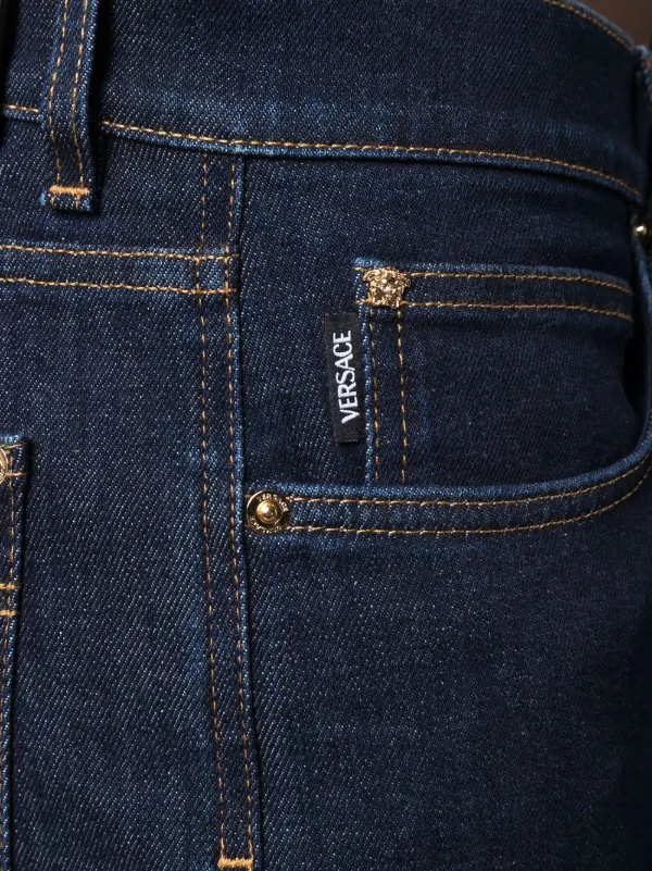 【関税送料込み】Versace Slim Fit Pants Versace Cotton Long Johns (Black/Gold) – CNCPTS