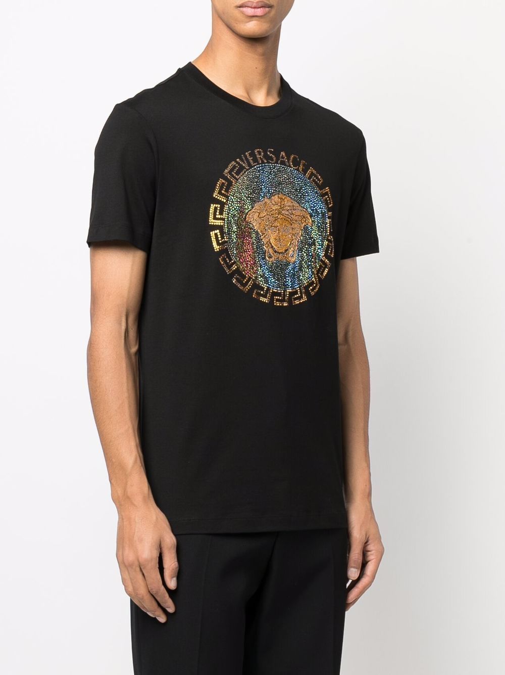 Versace Medusa Head crystal-embellished T-shirt - Farfetch
