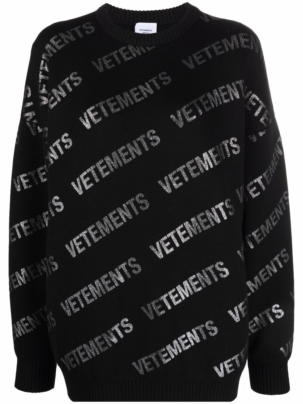 фото Vetements толстовка оверсайз с логотипом