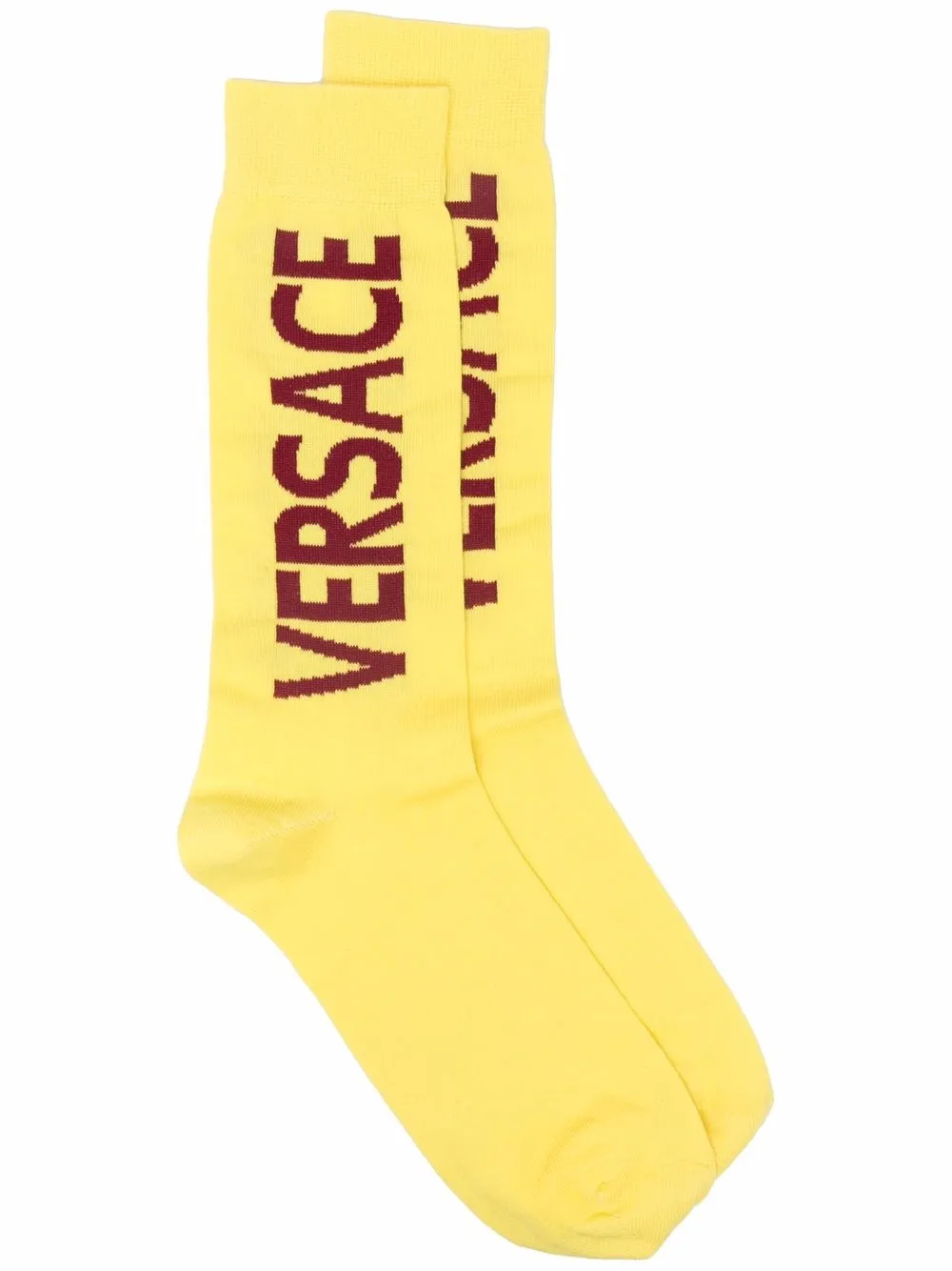 contrast logo stretch-cotton socks