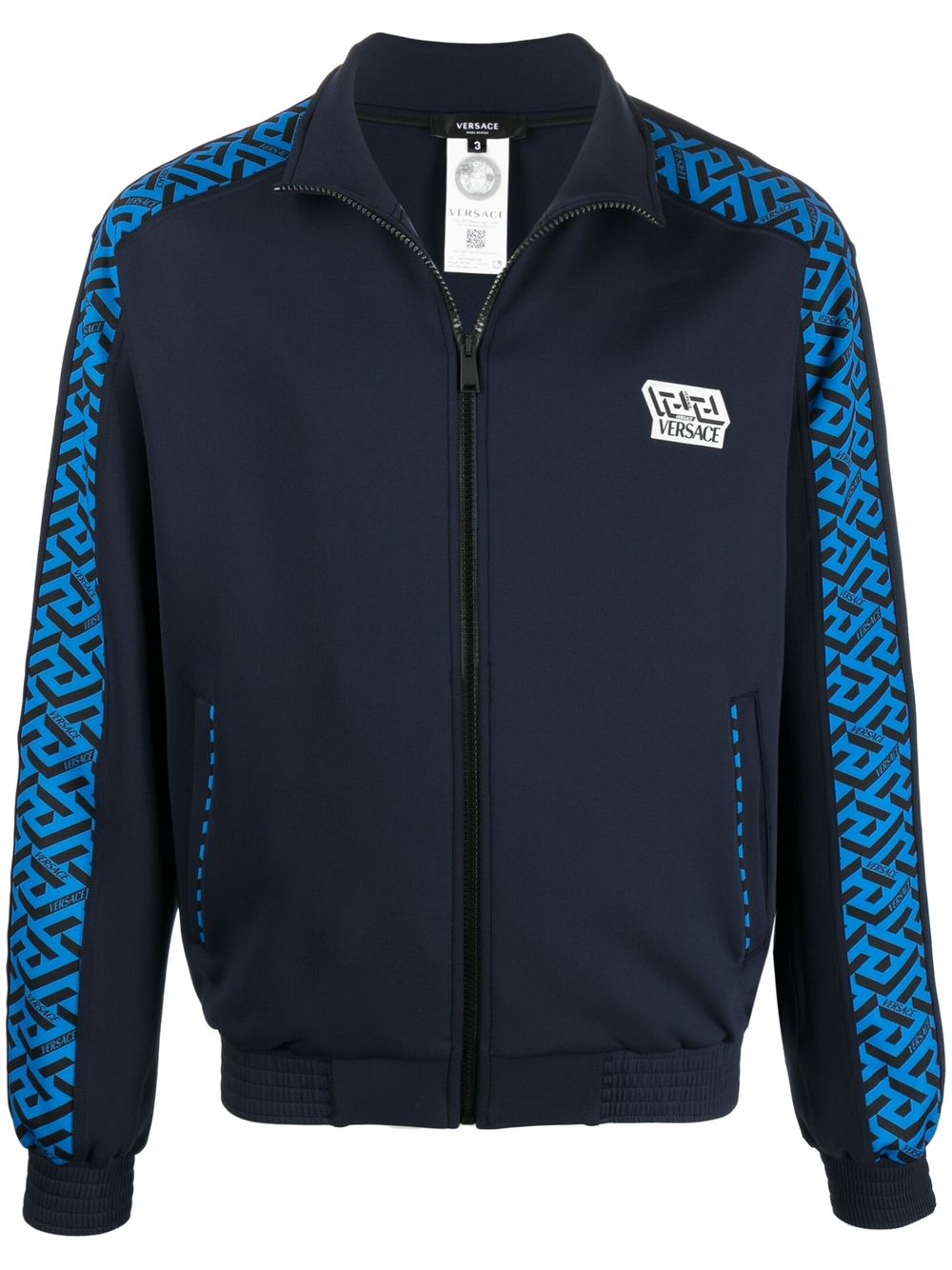 Greca-print track jacket