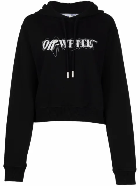 Off-White logo-print hoodie
