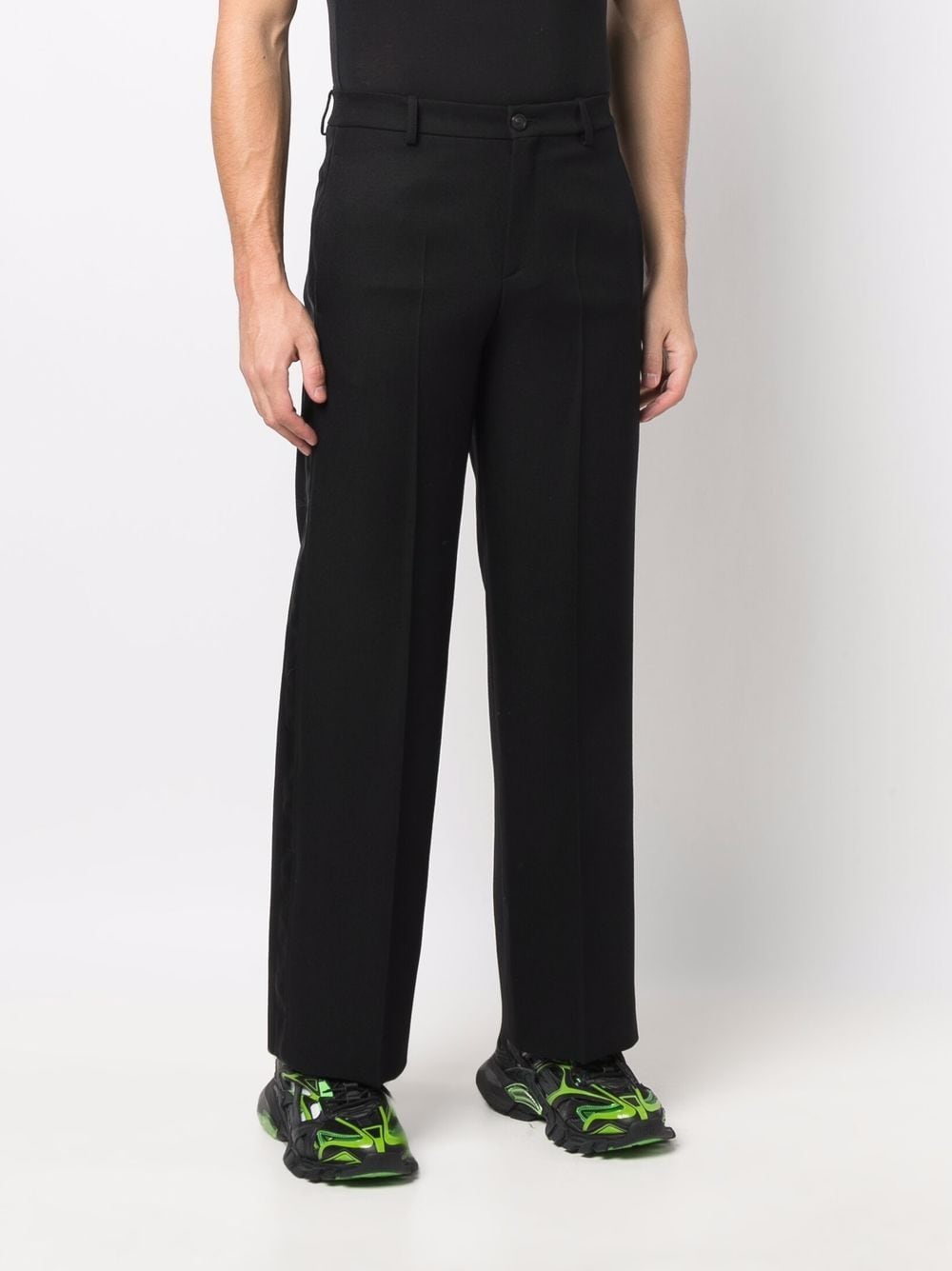 фото Balenciaga брюки строгого кроя со складками