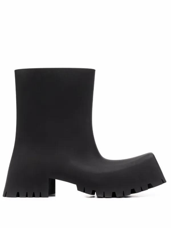 Balenciaga Trooper Rubber Low Boots - Farfetch