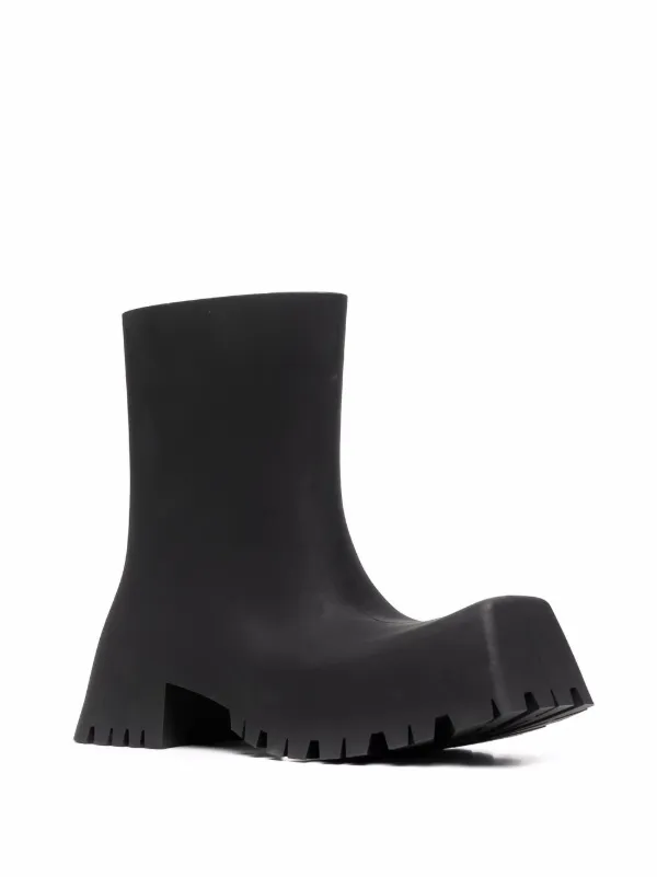 BALENCIAGA TROOPER RUBBER BOOTS ／black | eclipseseal.com