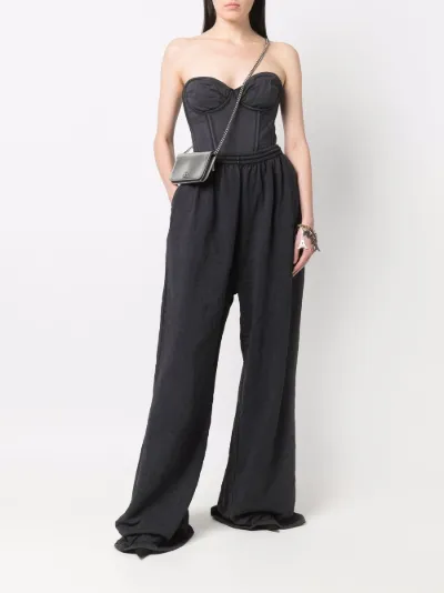 Balenciaga extra long wide leg trousers 