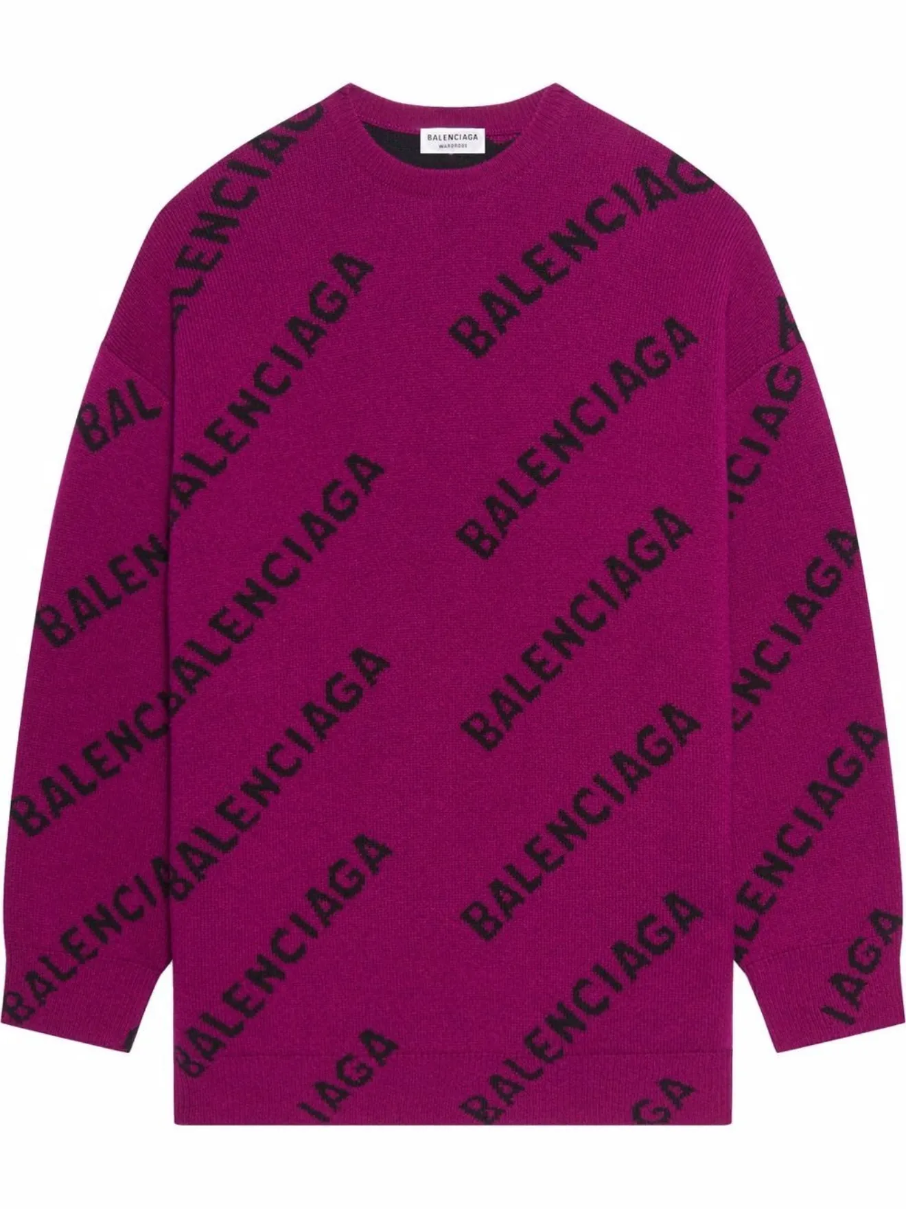 Balenciaga oversized logo-intarsia 