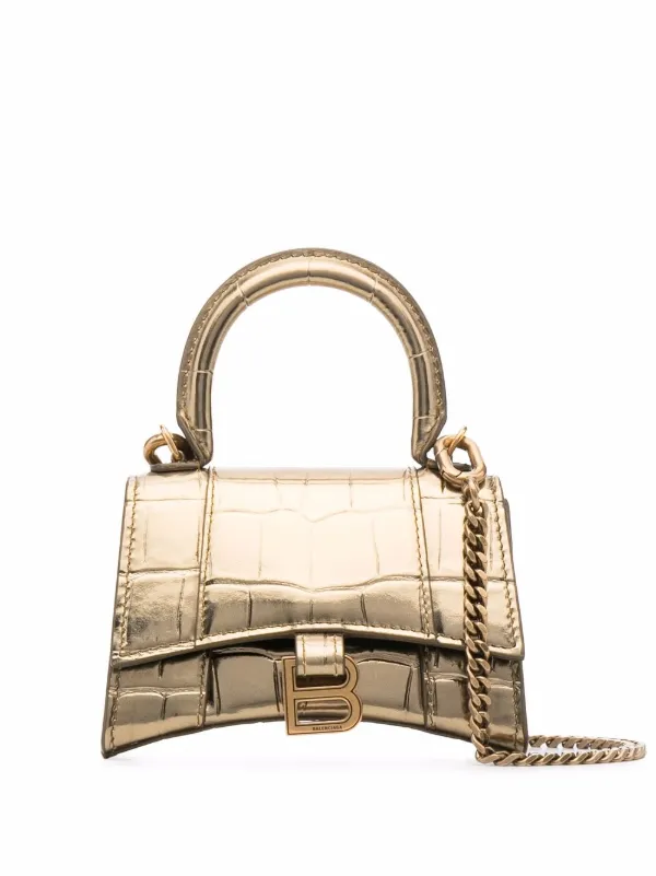 Balenciaga hourglass bag gold new arrivals