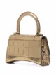 Balenciaga metallic hourglass mini bag