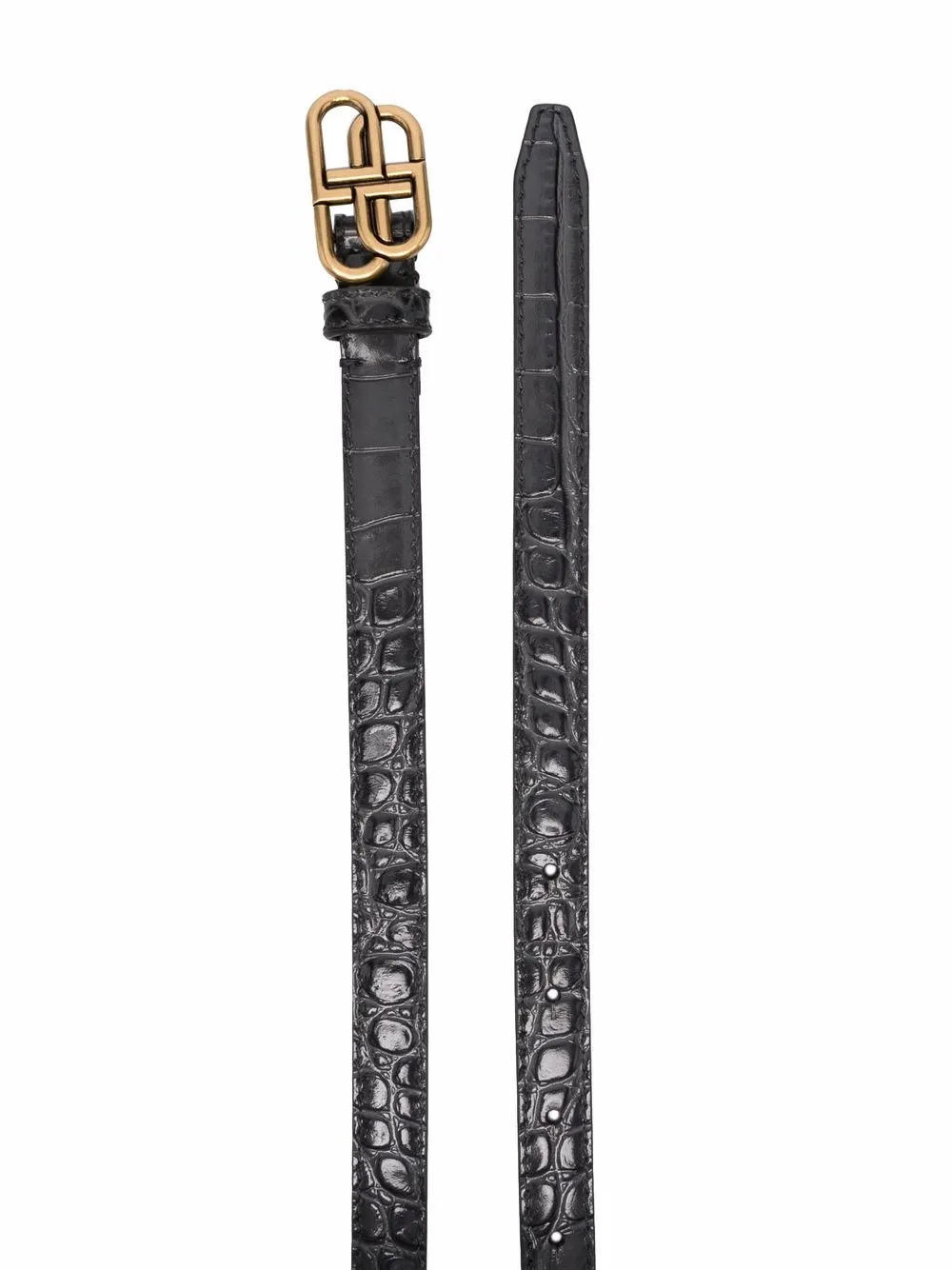 Balenciaga Riem met logogesp - Grijs