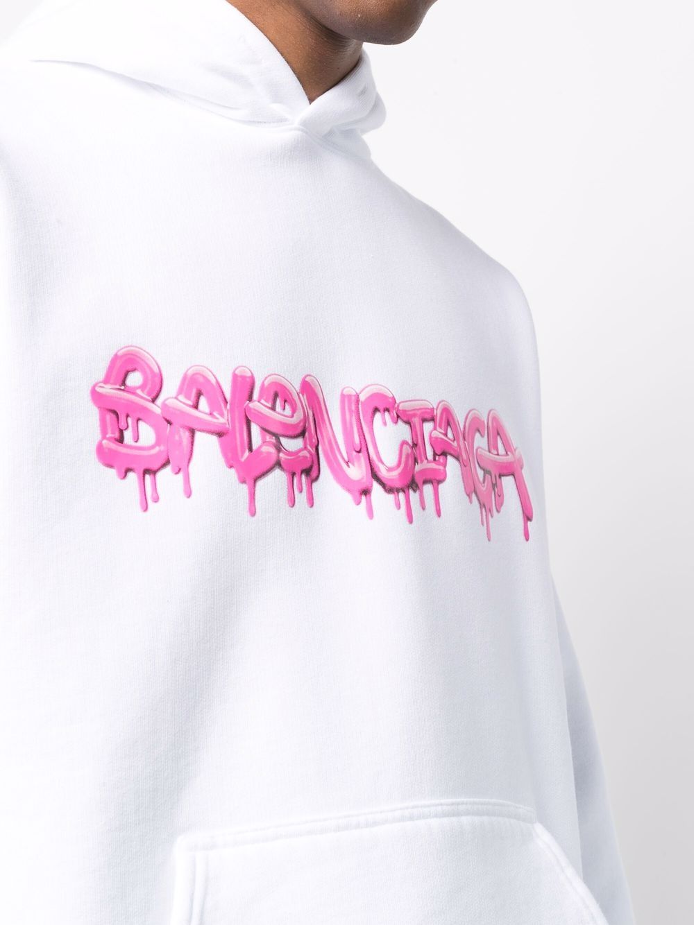 Balenciaga logo-print Hoodie - Farfetch