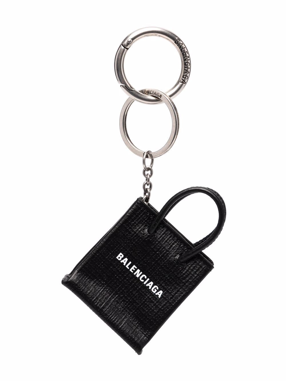 Image 1 of Balenciaga mini porte-clés à logo gravé