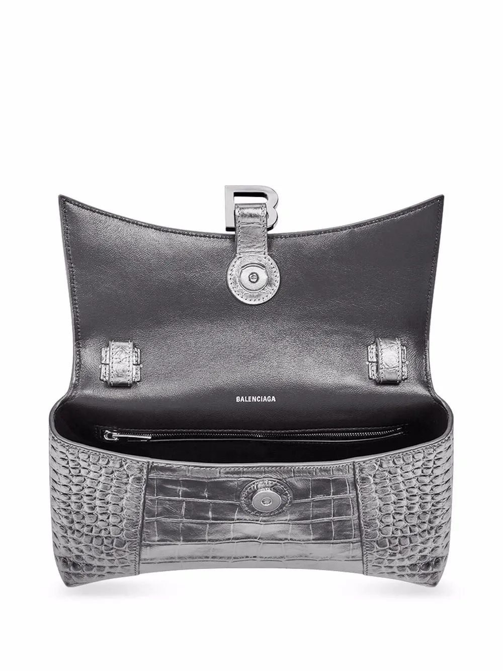 Shop Balenciaga Treize Xs Shoulder Bag In Silber