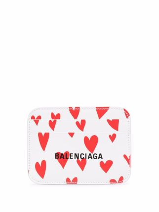 Saint Laurent heart-print Leather Wallet - Farfetch