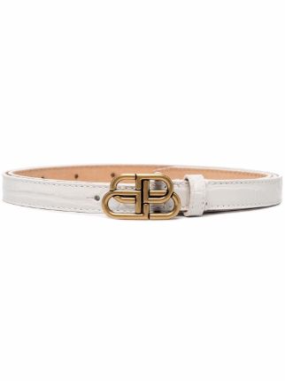 Balenciaga logo-buckle Leather Belt - Farfetch