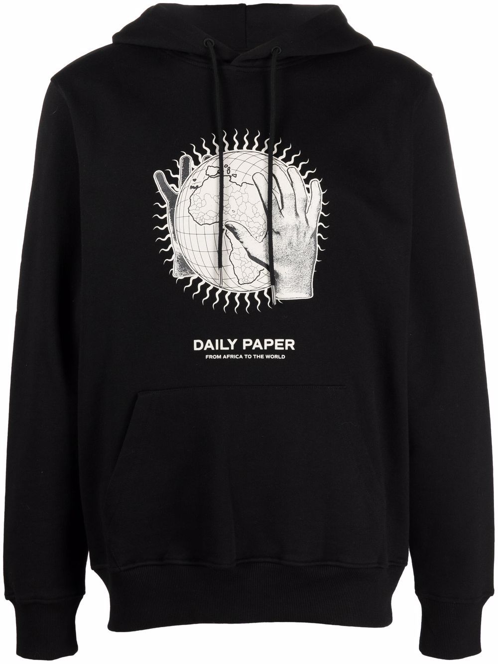 graphic logo print hoodie