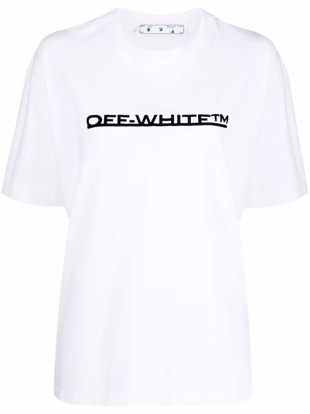 

Off-White playera con logo estampado - Blanco